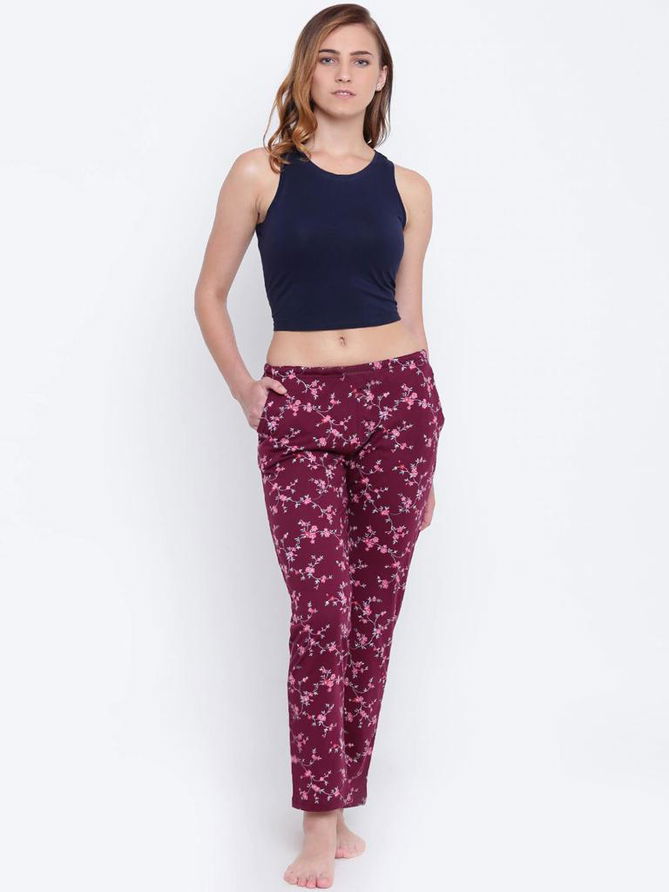 Swara Beautiful Women Rayon Printed Night Wear Pant Collection